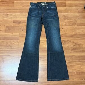❤️ Parasuco Denim Women's Dark Blue Flare Jeans Size 27 NWOT